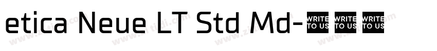 etica Neue LT Std Md字体转换